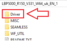 압축을 해제한 폴더를 열고, 다음 파일이 있는지 확인합니다. ...\Driver\